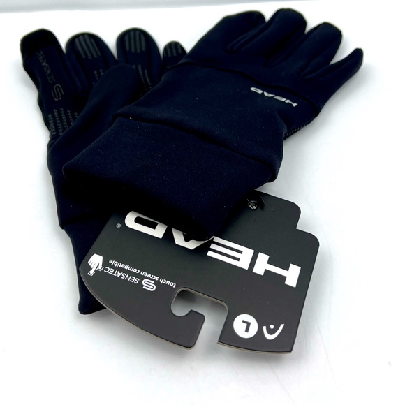 HEAD, SENSATEC TOUCH SCREEN MEN’S GLOVES, BLACK, LARGE SIZE, WARM & COMFORTABLE - Picture 11 of 12